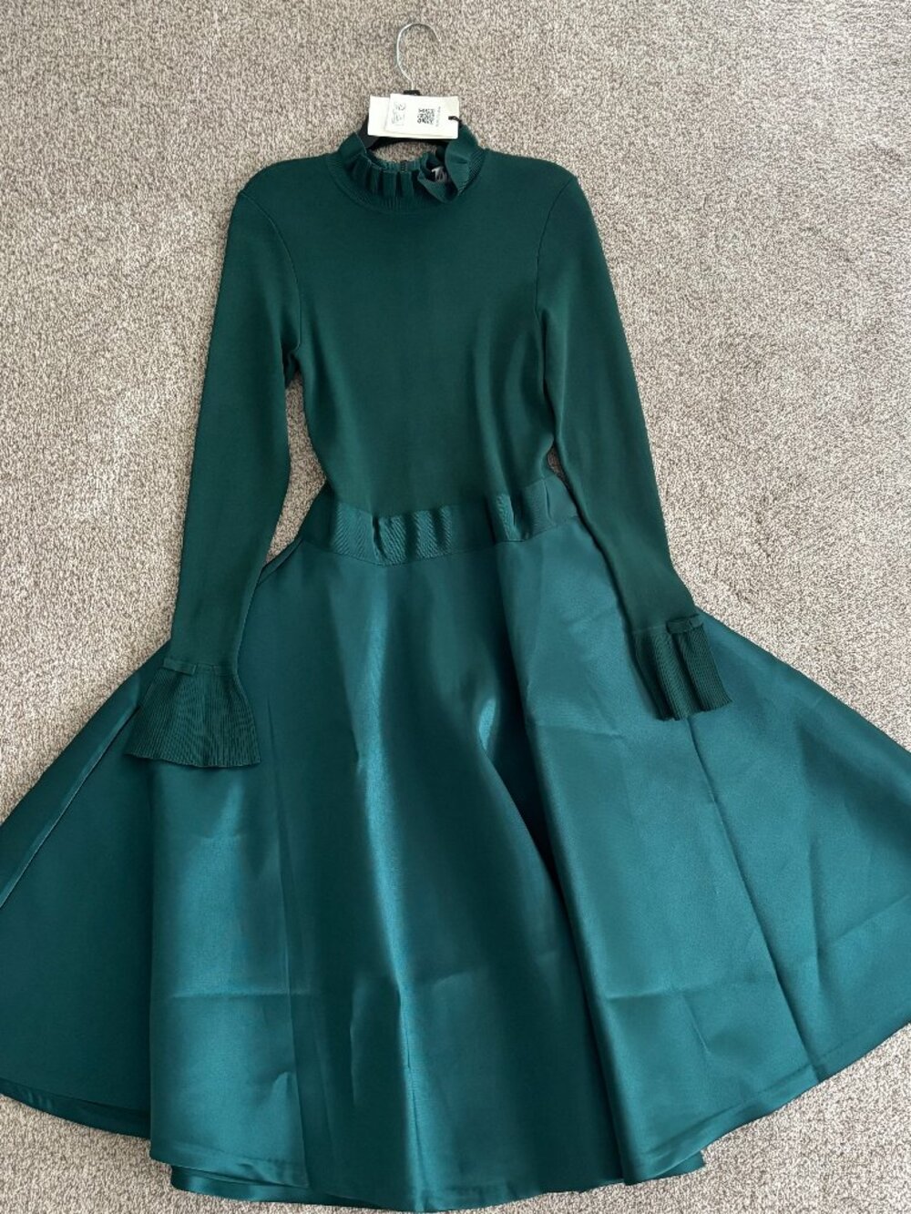 NWT Ted Baker Dark Green dress sz 0
